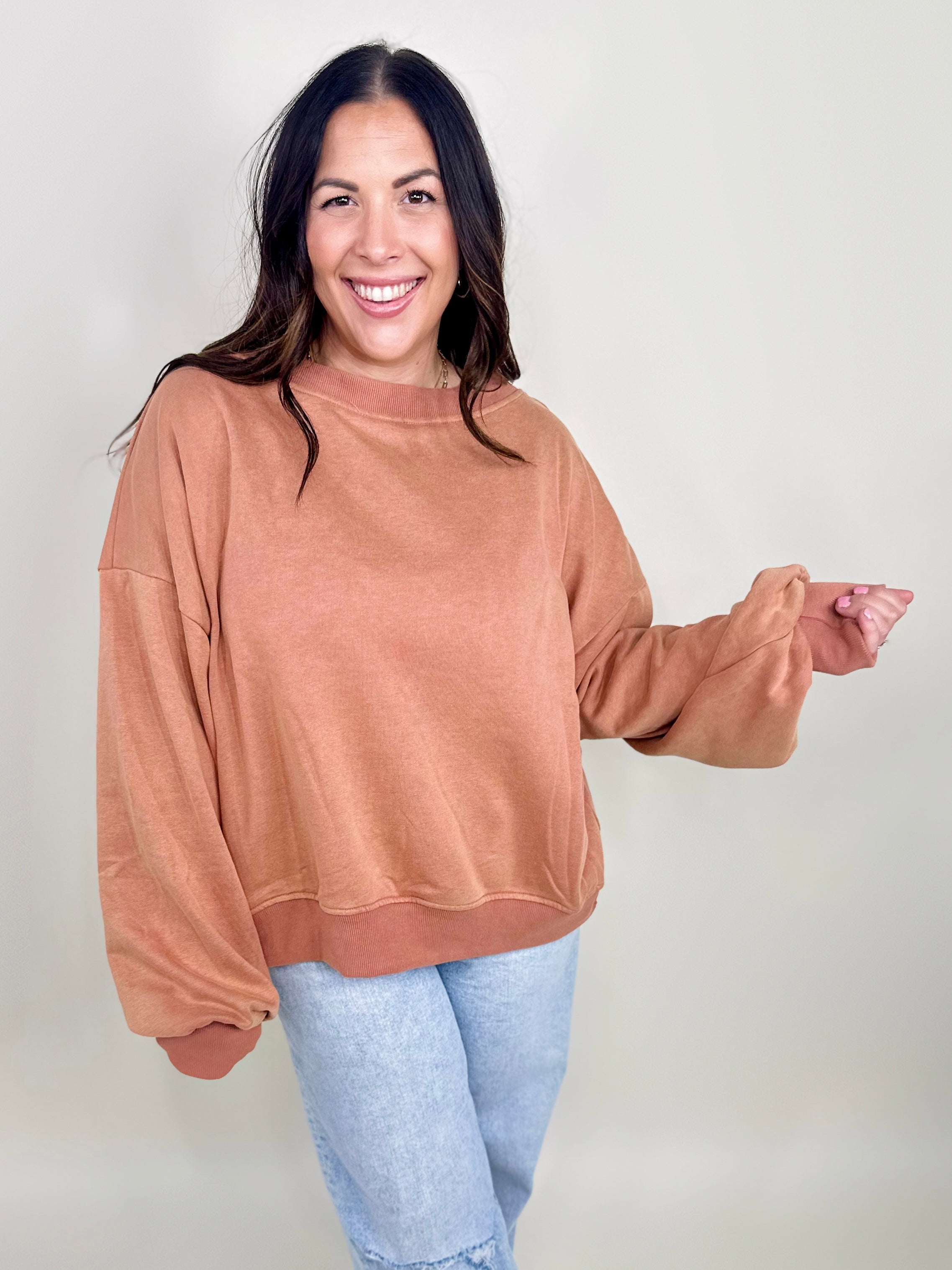 RESTOCK : Reversible In a Twist Top-120 Long Sleeve Tops-Pol-Heathered Boho Boutique, Women's Fashion and Accessories in Palmetto, FL