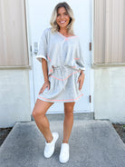 Desert Lounge Set-240 ACTIVEWEAR/SETS-DAVI & DANI-Heathered Boho Boutique, Women's Fashion and Accessories in Palmetto, FL