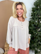 Daily Dash Top-120 LONG SLEEVE TOPS-oddi-Heathered Boho Boutique, Women's Fashion and Accessories in Palmetto, FL