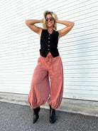Restock: To the Sky Capri Bubble Pants-150 PANTS-Oddi-Heathered Boho Boutique, Women's Fashion and Accessories in Palmetto, FL