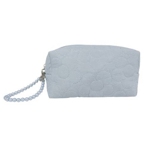 Solid Color Quilted Fabric Makeup Pouch-340 Other Accessories-TAPA fashion-Heathered Boho Boutique, Women's Fashion and Accessories in Palmetto, FL
