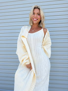 Long Night Dress Set-240 ACTIVEWEAR/SETS-Davi & Dani-Heathered Boho Boutique, Women's Fashion and Accessories in Palmetto, FL