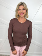 Restock: Confident Choice Long Sleeve Top-120 LONG SLEEVE TOPS-YELETE-Heathered Boho Boutique, Women's Fashion and Accessories in Palmetto, FL