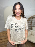 Gorgeous Mess Graphic Tee-130 Graphic Tees-Heathered Boho-Heathered Boho Boutique, Women's Fashion and Accessories in Palmetto, FL