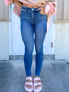 First Impression Tummy Control Skinny Jeans by Risen-190 JEANS-Risen Jeans-Heathered Boho Boutique, Women's Fashion and Accessories in Palmetto, FL
