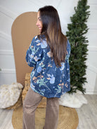 Floral Fade Denim Jacket-200 JACKETS/SHACKETS-J.NNA-Heathered Boho Boutique, Women's Fashion and Accessories in Palmetto, FL