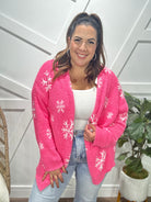 Clara REVERSIBLE Snowflake Ultra soft Cloud Cardigan-220 Cardigans/ Kimonos-Jady K-Heathered Boho Boutique, Women's Fashion and Accessories in Palmetto, FL