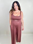 The Blackjack Jumpsuit - Rust-230 Dresses/Jumpsuits/Rompers-Eldridge-Heathered Boho Boutique, Women's Fashion and Accessories in Palmetto, FL