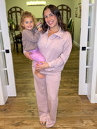 Victory Quarter Zip Pullover-120 LONG SLEEVE TOPS-RAE MODE-Heathered Boho Boutique, Women's Fashion and Accessories in Palmetto, FL