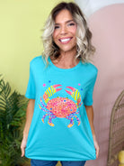 Preppy Crab Graphic Tee-130 Graphic Tees-Heathered Boho-Heathered Boho Boutique, Women's Fashion and Accessories in Palmetto, FL
