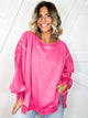The Lived-In Luxe Pullover-125 SWEATER-ZENANA-Heathered Boho Boutique, Women's Fashion and Accessories in Palmetto, FL