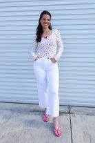 Dreaming Of The Day Wide Leg Jeans by Vervet-190 JEANS-Vervet-Heathered Boho Boutique, Women's Fashion and Accessories in Palmetto, FL