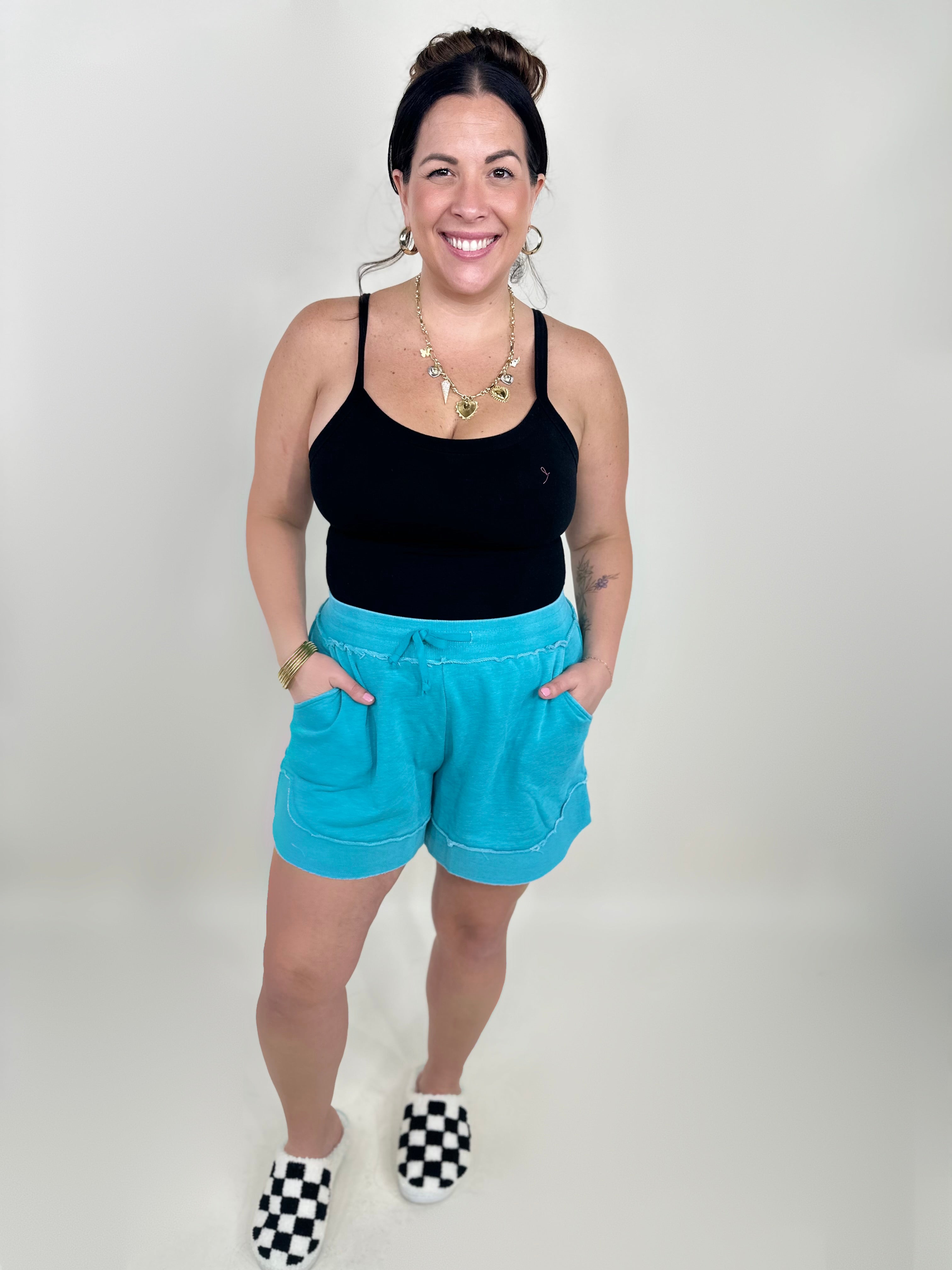 New Bestie Shorts-160 shorts-Jady K-Heathered Boho Boutique, Women's Fashion and Accessories in Palmetto, FL