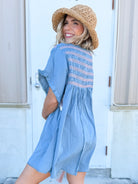 Ladylike Romper-230 DRESSES/JUMPSUITS/ROMPERS-Veveret-Heathered Boho Boutique, Women's Fashion and Accessories in Palmetto, FL