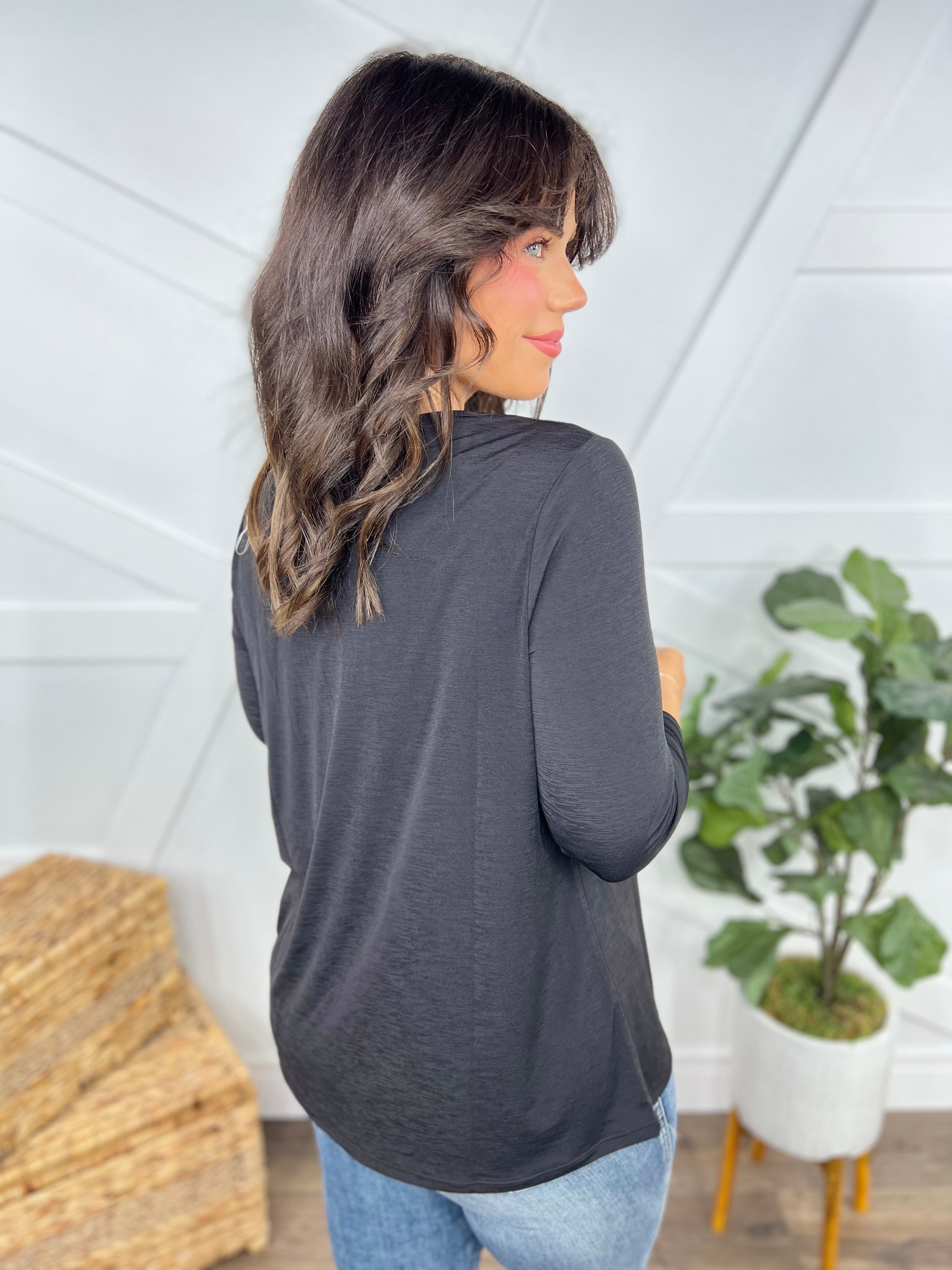 Take Notes Top-120 Long Sleeve Tops-DEAR SCARLETT-Heathered Boho Boutique, Women's Fashion and Accessories in Palmetto, FL