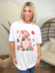 Patchwork Fall Gnome Graphic Tee-130 Graphic Tees-Heathered Boho-Heathered Boho Boutique, Women's Fashion and Accessories in Palmetto, FL