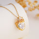 👑 Crown Jewel Heart Necklace-310 JEWELRY-NIHAO JEWELRY-Heathered Boho Boutique, Women's Fashion and Accessories in Palmetto, FL