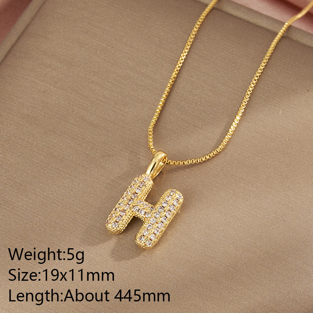 All About YOU Initial Necklace-310 JEWELRY-NIHAO JEWELRY-Heathered Boho Boutique, Women's Fashion and Accessories in Palmetto, FL