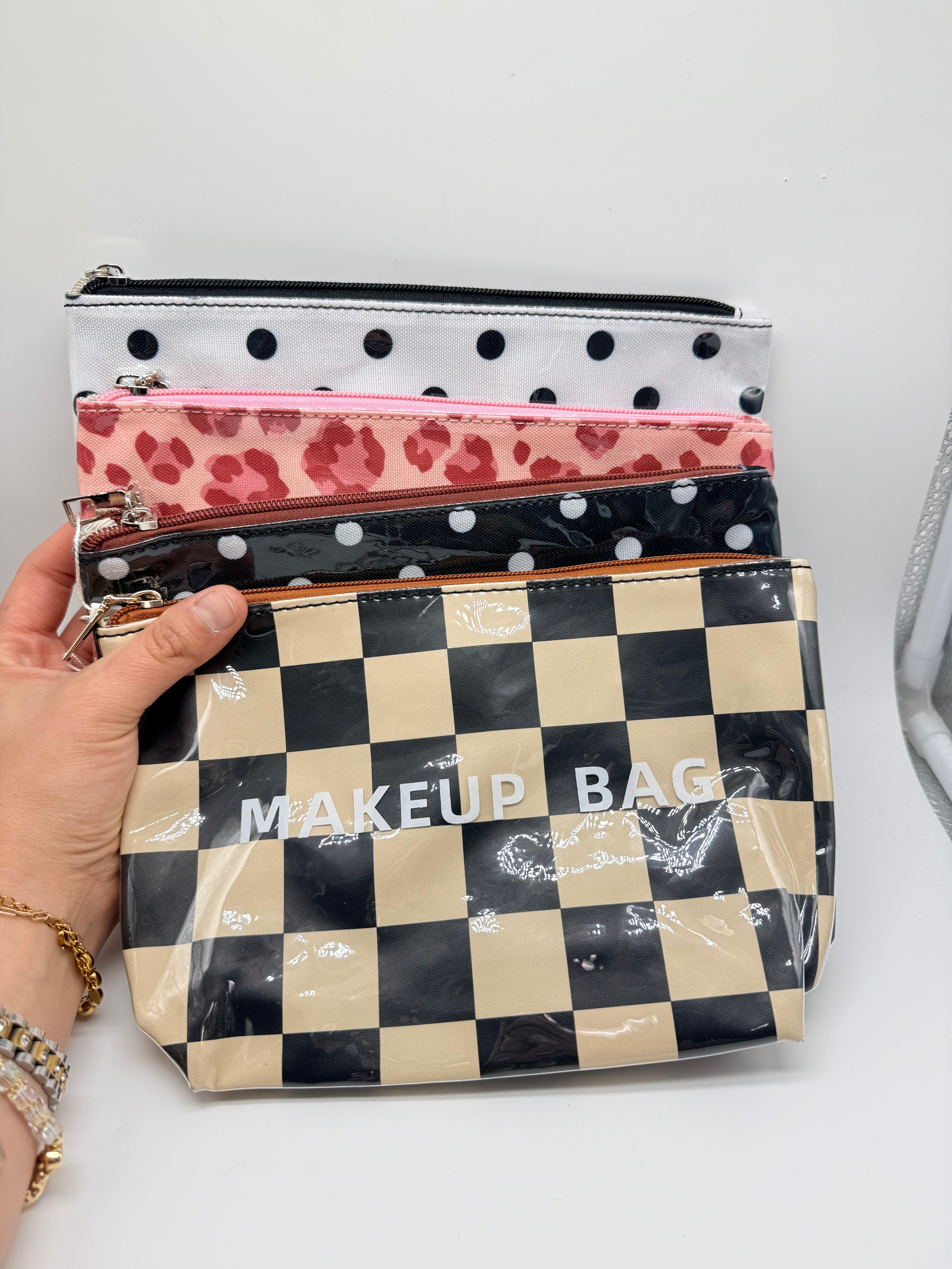 PVC Makeup Bag-320 BAGS-MKS AMERICA-Heathered Boho Boutique, Women's Fashion and Accessories in Palmetto, FL