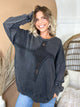 Against The Grain Mesh Sweatshirt-125 SWEATER-Pebby Forevee-Heathered Boho Boutique, Women's Fashion and Accessories in Palmetto, FL