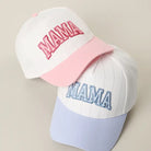 Mama Pinstriped Trucker Hat-330 Headwear-Fashion City-Heathered Boho Boutique, Women's Fashion and Accessories in Palmetto, FL