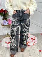 Heart Skip Denim Jeans-150 PANTS-Oli & Hali-Heathered Boho Boutique, Women's Fashion and Accessories in Palmetto, FL