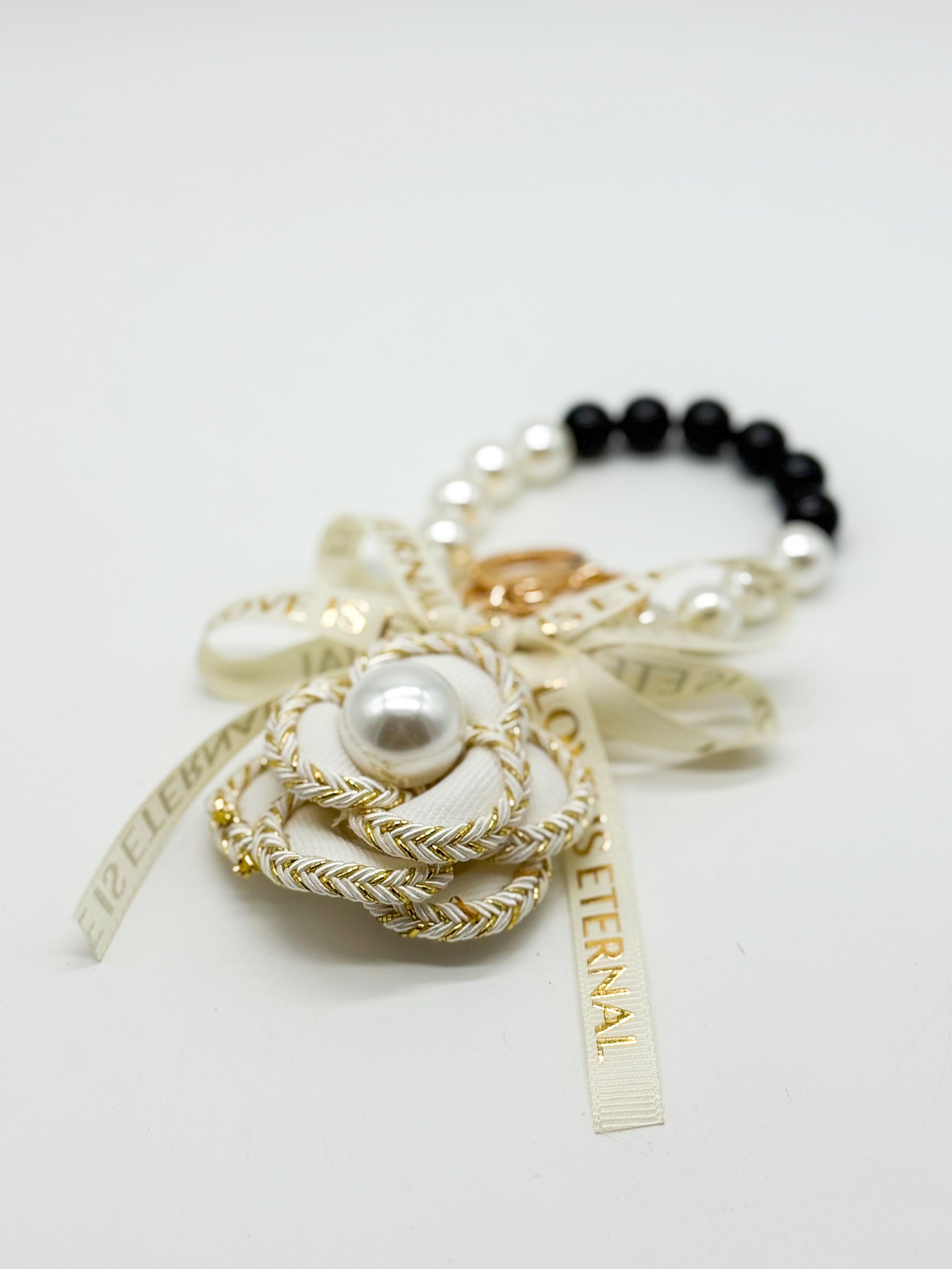 Pearls & Paris Bag Charm 🖤✨-Heathered Boho-Heathered Boho Boutique, Women's Fashion and Accessories in Palmetto, FL