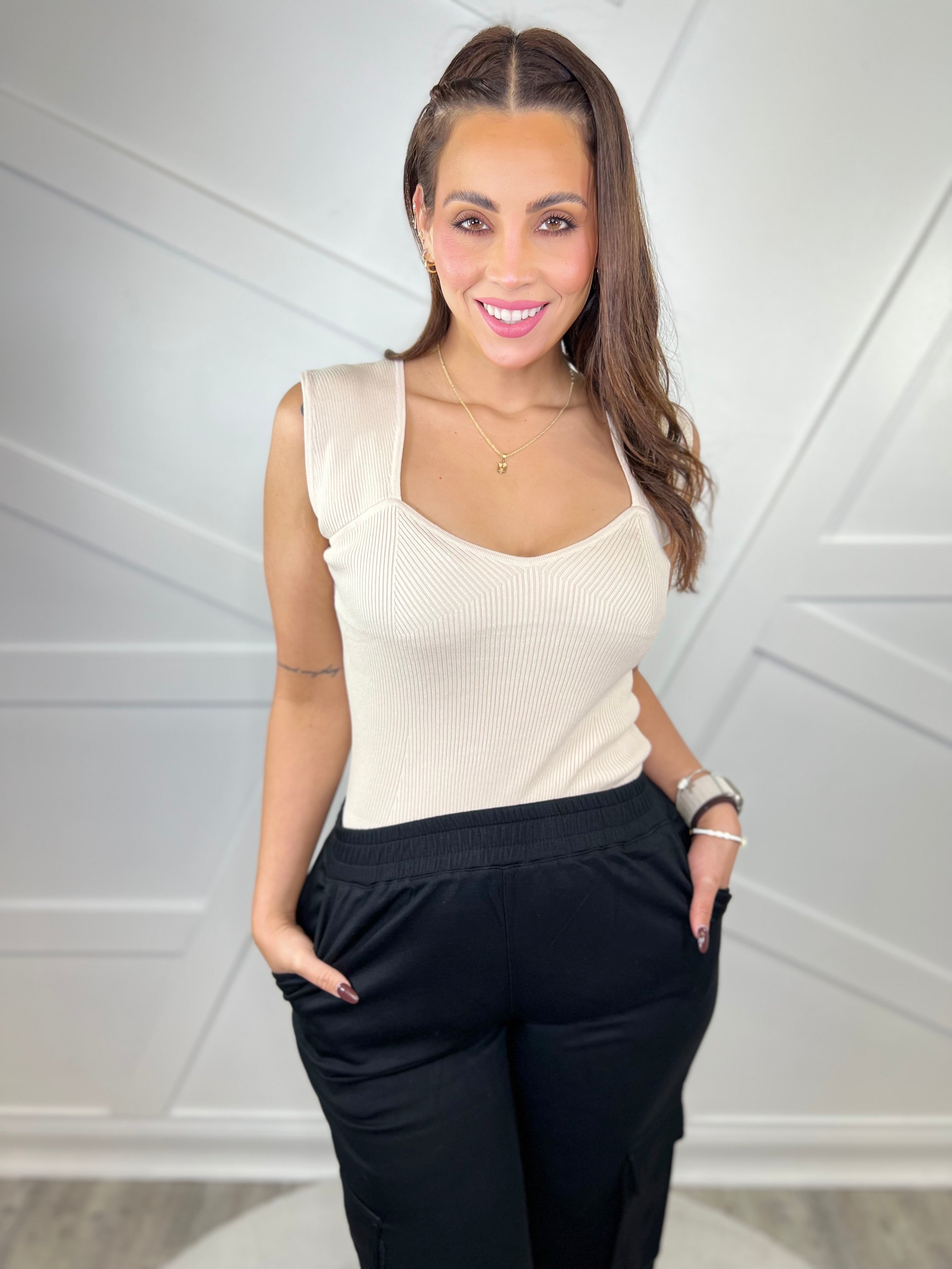 Realization Bodysuit-140 Body Suits/ Intimates-White Birch-Heathered Boho Boutique, Women's Fashion and Accessories in Palmetto, FL