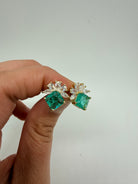 Royal Emerald Earring-310 Jewelry-NIHAO JEWELRY-Heathered Boho Boutique, Women's Fashion and Accessories in Palmetto, FL