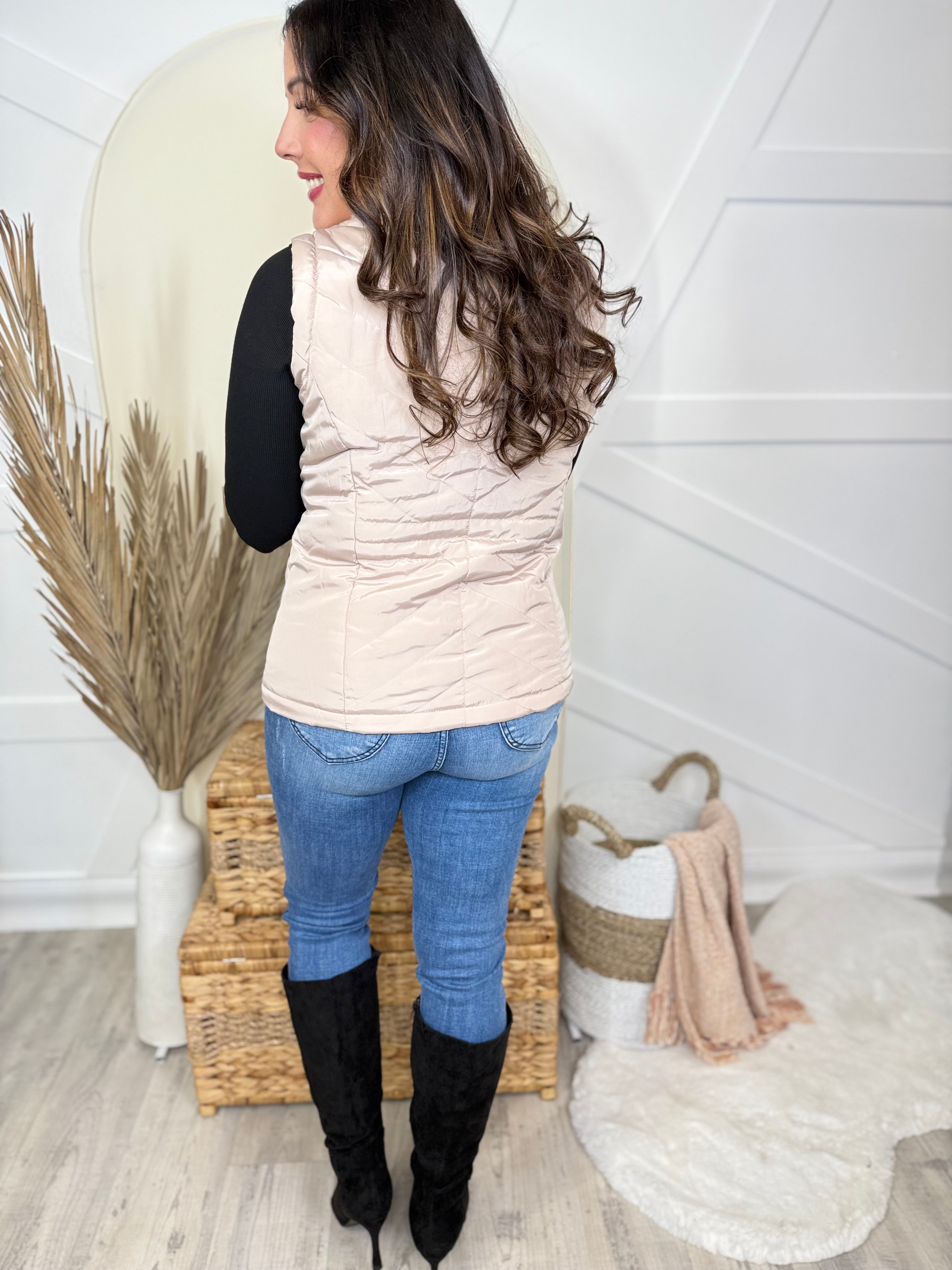 Smooth Move Vest-220 Cardigans/ Kimonos-WHITE BIRCH-Heathered Boho Boutique, Women's Fashion and Accessories in Palmetto, FL