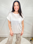 Plain As Day Top-110 SHORT SLEEVE TOP-Sew In Love-Heathered Boho Boutique, Women's Fashion and Accessories in Palmetto, FL