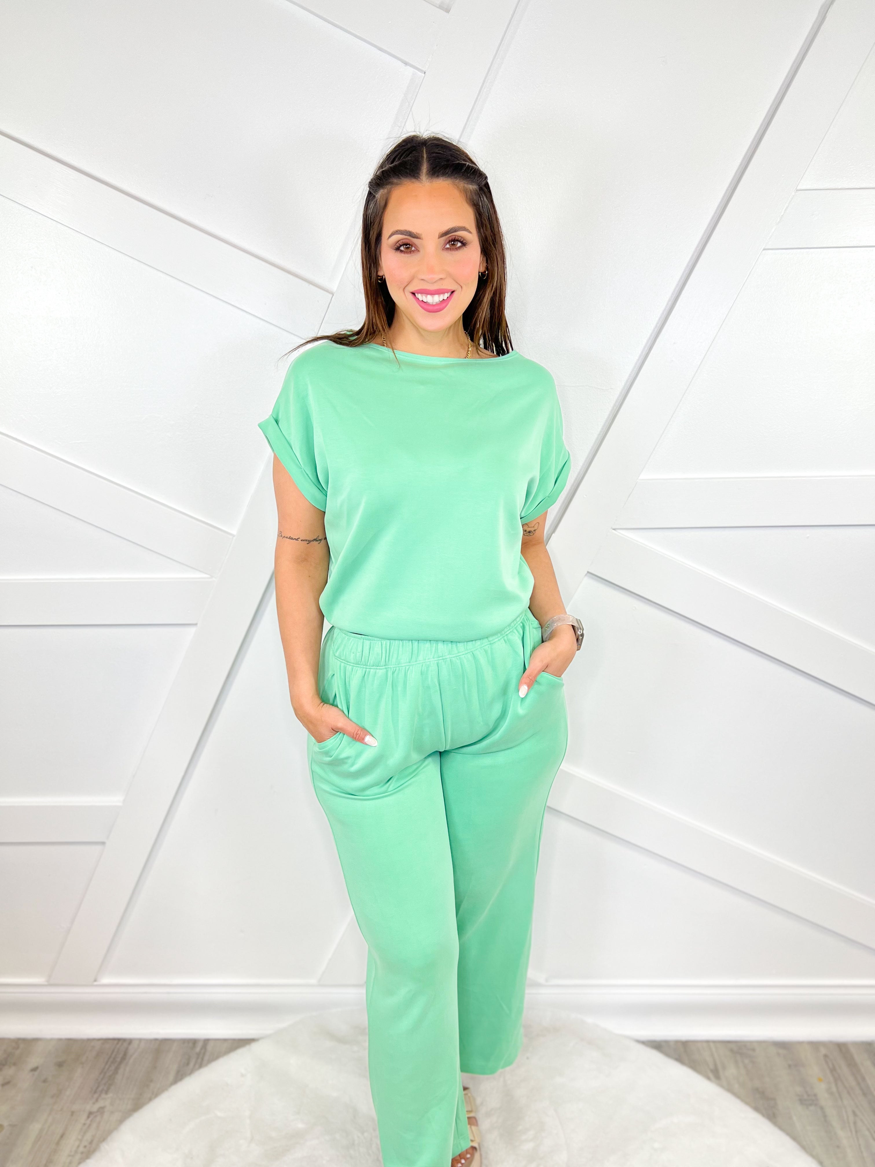 Makeover Top-110 SHORT SLEEVE TOP-Charlotte Avery-Heathered Boho Boutique, Women's Fashion and Accessories in Palmetto, FL