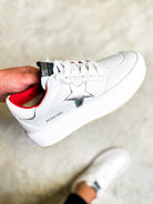 White and Red Ream 10 Sneakers-350 Shoes-Vintage Havana-Heathered Boho Boutique, Women's Fashion and Accessories in Palmetto, FL