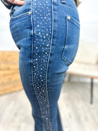 RESTOCK: Princess Status Flare Jeans by Judy Blue-190 Jeans-Judy Blue-Heathered Boho Boutique, Women's Fashion and Accessories in Palmetto, FL