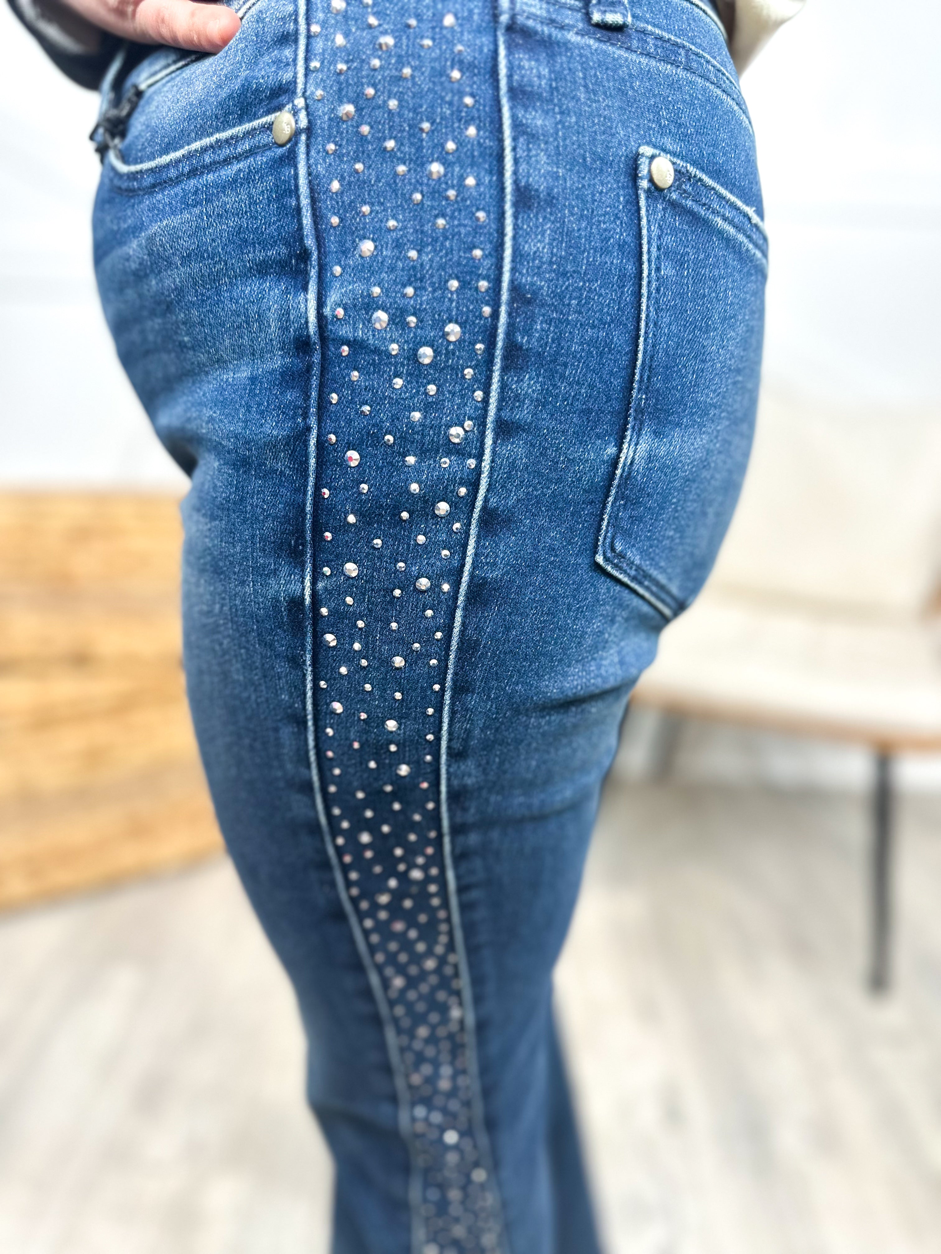 Princess Status Flare Jeans by Judy Blue-190 Jeans-Judy Blue-Heathered Boho Boutique, Women's Fashion and Accessories in Palmetto, FL