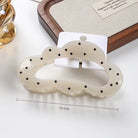 Elegant Cloud Polka Dot Claw Clip-340 Other Accessories-Heathered Boho-Heathered Boho Boutique, Women's Fashion and Accessories in Palmetto, FL