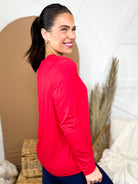 Best Shot Long Sleeve Top-120 LONG SLEEVE TOPS-RAE MODE-Heathered Boho Boutique, Women's Fashion and Accessories in Palmetto, FL