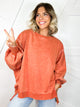 The Lived-In Luxe Pullover-125 SWEATER-ZENANA-Heathered Boho Boutique, Women's Fashion and Accessories in Palmetto, FL