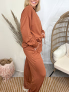 Weekend Traveler Set - Chestnut-240 ACTIVEWEAR/SETS-DEAR SCARLETT-Heathered Boho Boutique, Women's Fashion and Accessories in Palmetto, FL