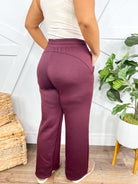 Resort Pants - Wine-150 PANTS-DEAR SCARLETT-Heathered Boho Boutique, Women's Fashion and Accessories in Palmetto, FL