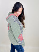 RESTOCK : Tranquility and Peace Hoodie-210 Hoodies-Pol-Heathered Boho Boutique, Women's Fashion and Accessories in Palmetto, FL