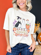 Spooky Goose Club Graphic Tee-130 Graphic Tees-Heathered Boho-Heathered Boho Boutique, Women's Fashion and Accessories in Palmetto, FL
