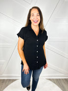 All I Could Want Top-110 Short Sleeve Top-Andree by Unit-Heathered Boho Boutique, Women's Fashion and Accessories in Palmetto, FL