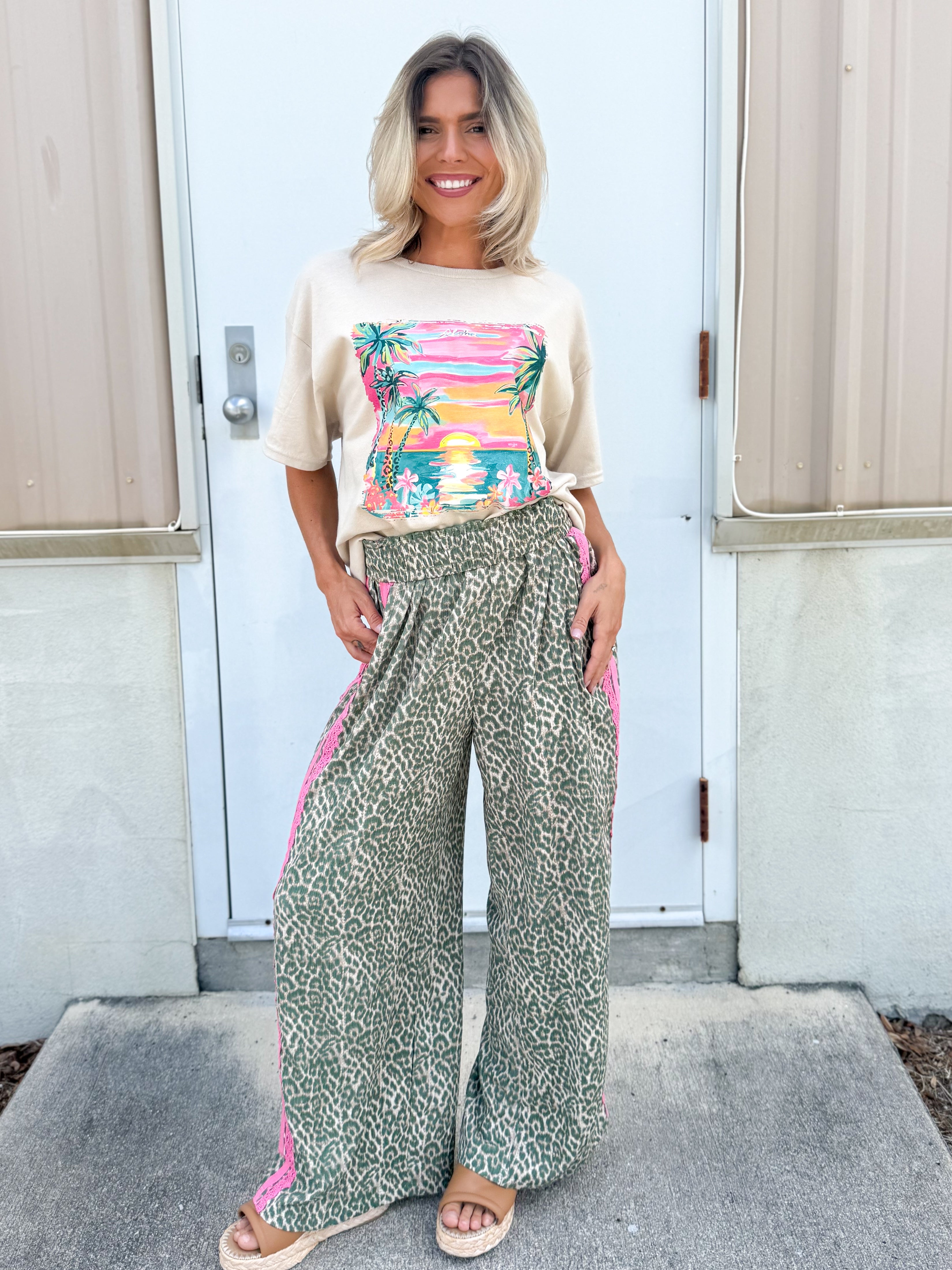 Restock: Hot Mama Leopard Pants-150 PANTS-Davi & Dani-Heathered Boho Boutique, Women's Fashion and Accessories in Palmetto, FL