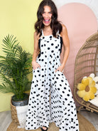 Chic in Dots Jumpsuit-230 DRESSES/JUMPSUITS/ROMPERS-ODDI-Heathered Boho Boutique, Women's Fashion and Accessories in Palmetto, FL