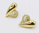 Rosy Heart Stud-310 Jewelry-Treasure Jewels-Heathered Boho Boutique, Women's Fashion and Accessories in Palmetto, FL