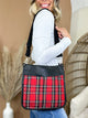 Posie Plaid Crossbody Bag – Removable Strap-Handbags-Jen & Co.-Heathered Boho Boutique, Women's Fashion and Accessories in Palmetto, FL