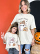 YOUTH - Little Boojee Ghost Graphic Tee-130 Graphic Tees-Heathered Boho-Heathered Boho Boutique, Women's Fashion and Accessories in Palmetto, FL