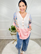 Blooming Look Top-110 Short Sleeve Top-Easel-Heathered Boho Boutique, Women's Fashion and Accessories in Palmetto, FL