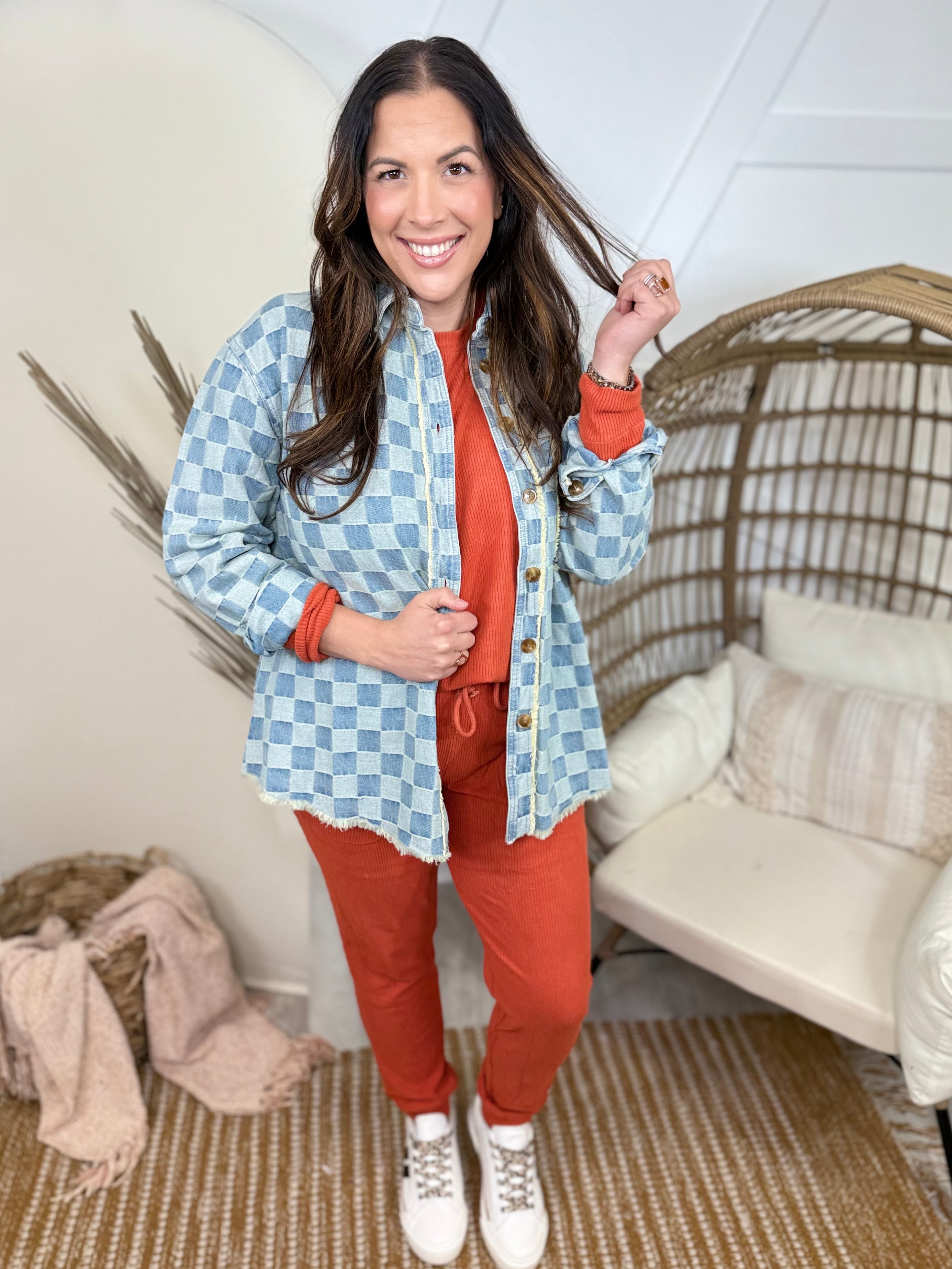 All Nighter Shacket-200 Jackets/Shackets-SWEET GENERIS-Heathered Boho Boutique, Women's Fashion and Accessories in Palmetto, FL